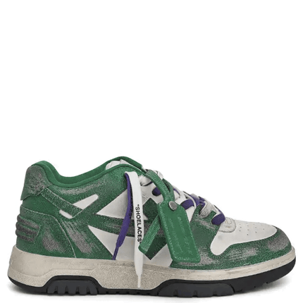 Off-White Out Of Office Vintage Leather White Green