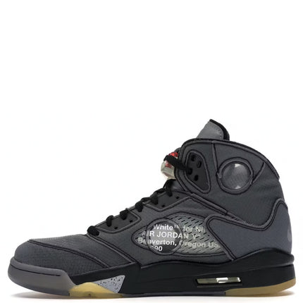 Off-White x Air Jordan 5 Black Metallic