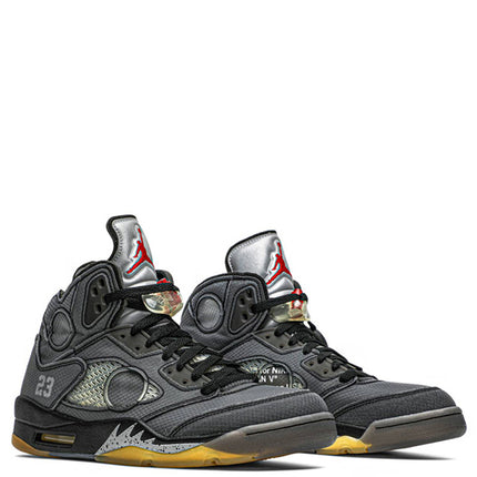 Off-White x Air Jordan 5 Black Metallic