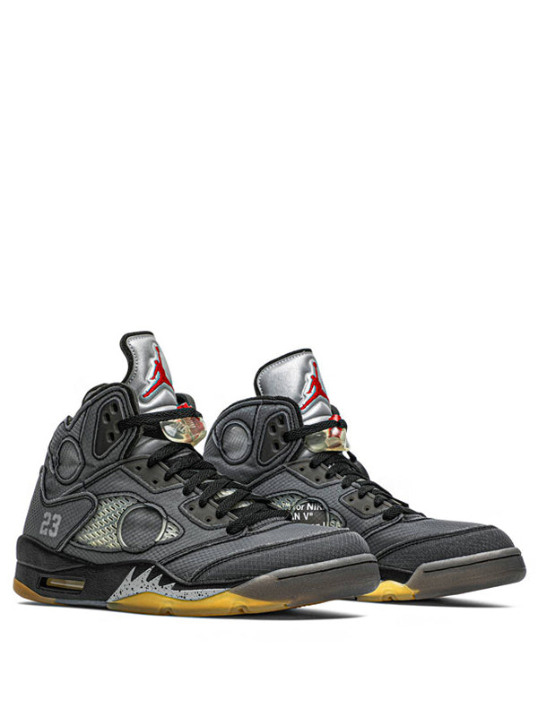 Off-White x Air Jordan 5 Black Metallic