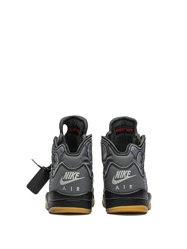 Off-White x Air Jordan 5 Black Metallic