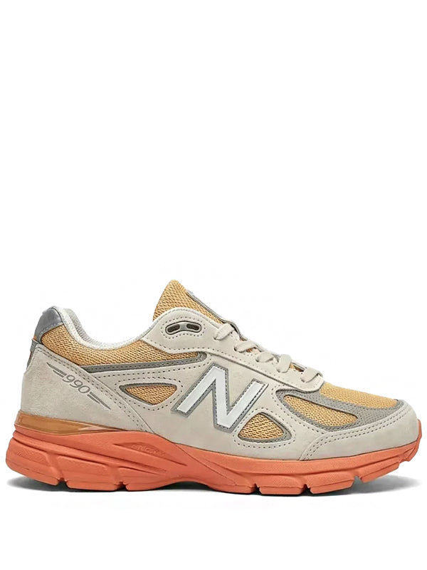 New Balance 990v4 MiUSA Moonbeam Tangerine Heat