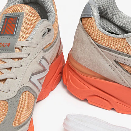 New Balance 990v4 MiUSA Moonbeam Tangerine Heat