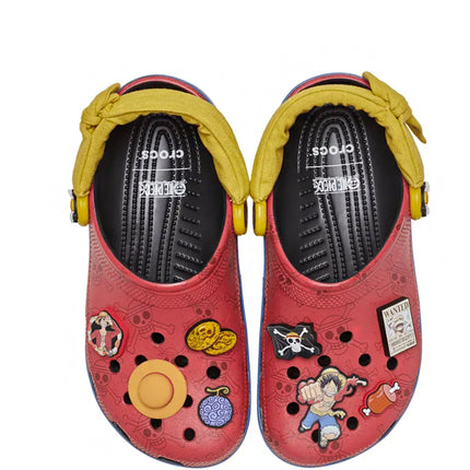 One Piece x Crocs Classic Clog Luffy Red Yellow Blue