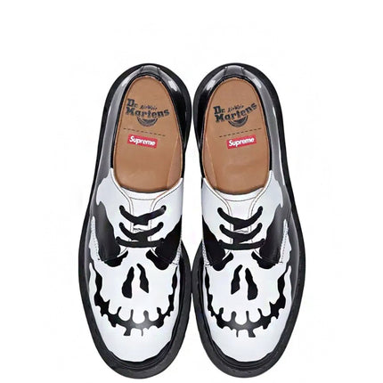 Dr. Martens x Supreme 1461 3 Eye Skull Black White FW25-W14