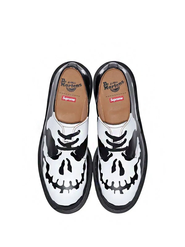 Dr. Martens x Supreme 1461 3 Eye Skull Black White FW25-W14