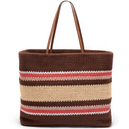Miu Miu Bolsa de crochê com listras