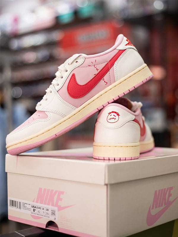 Travis Scott x Air Jordan 1 Low OG SP Sail Tropical Pink