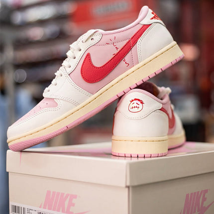 Travis Scott x Air Jordan 1 Low OG SP Sail Tropical Pink