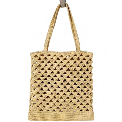 Prada Bolsa Hobo Woven Crochet