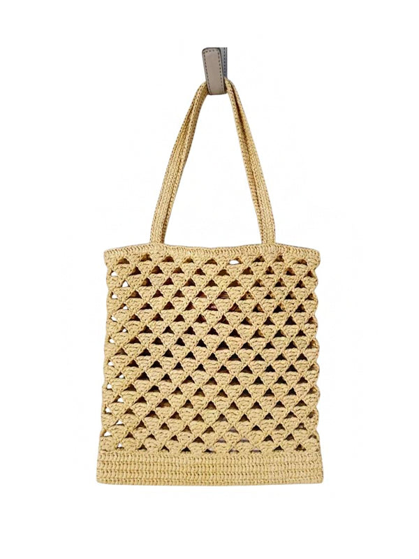 Prada Bolsa Hobo Woven Crochet