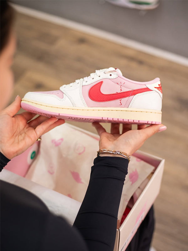 Travis Scott x Air Jordan 1 Low OG SP Sail Tropical Pink