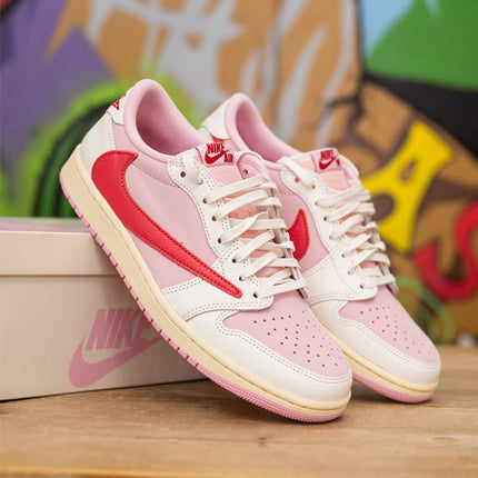Travis Scott x Air Jordan 1 Low OG SP Sail Tropical Pink