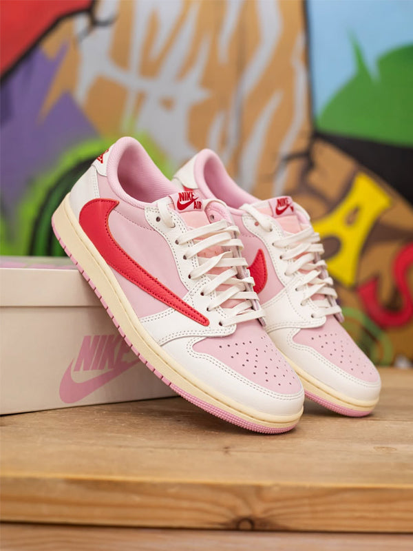 Travis Scott x Air Jordan 1 Low OG SP Sail Tropical Pink