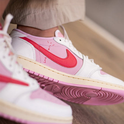 Travis Scott x Air Jordan 1 Low OG SP Sail Tropical Pink