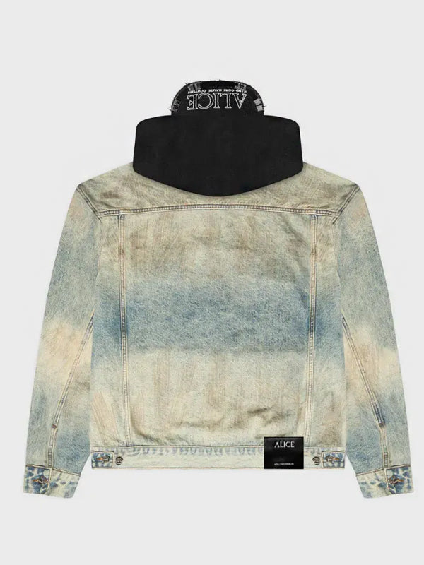 Jaqueta Alice Hollywood Palladium Hooded Trucker Garage Wash