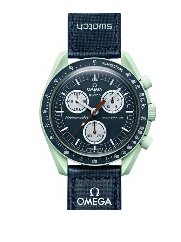 Swatch x Omega Relógio Bioceramic Moonswatch Mission to Earth