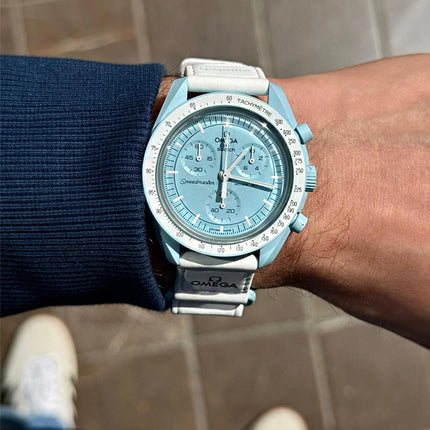 Swatch x Omega Relógio Bioceramic Moonswatch Mission to Uranus