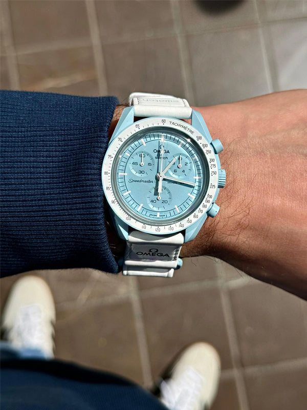 Swatch x Omega Relógio Bioceramic Moonswatch Mission to Uranus