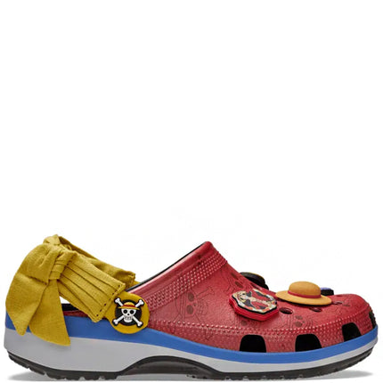 One Piece x Crocs Classic Clog Luffy Red Yellow Blue