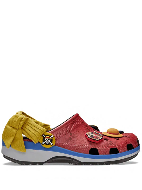 One Piece x Crocs Classic Clog Luffy Red Yellow Blue