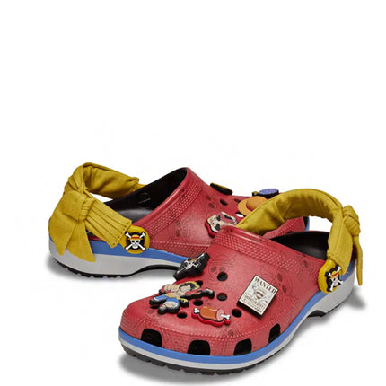 One Piece x Crocs Classic Clog Luffy Red Yellow Blue