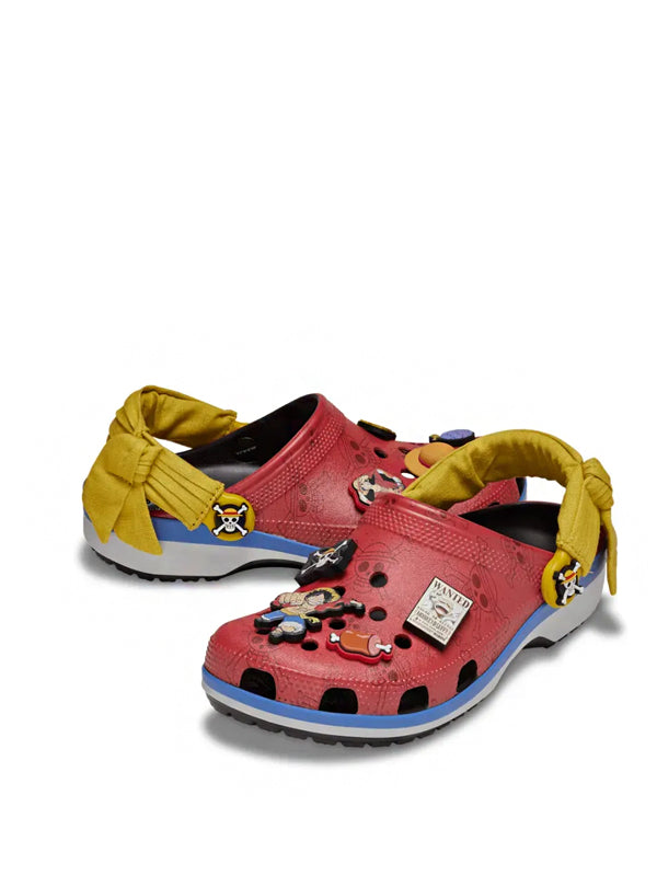 One Piece x Crocs Classic Clog Luffy Red Yellow Blue