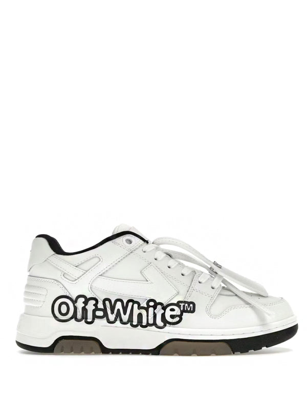 OFF-WHITE Out Of Office OOO Low Tops "Off-White" White Black