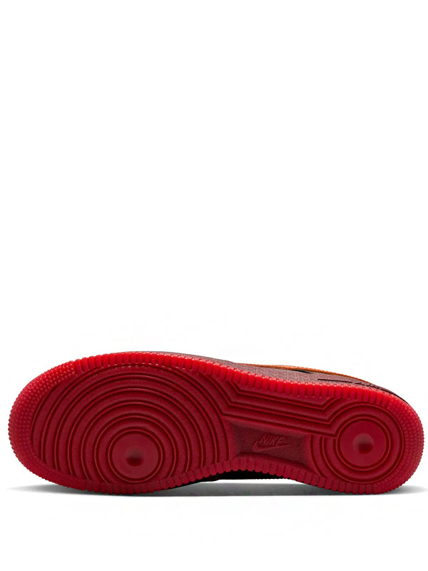 Air Force 1 Low Patent Leather Dark Team Red Safety Orange