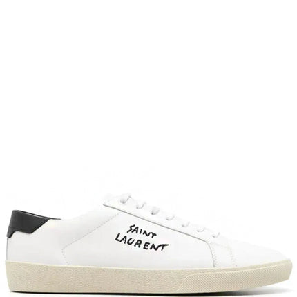 Yves Saint Laurent Low Court Classic Leather White
