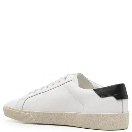 Yves Saint Laurent Low Court Classic Leather White