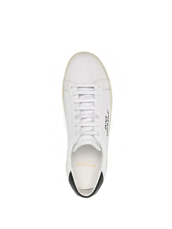 Yves Saint Laurent Low Court Classic Leather White
