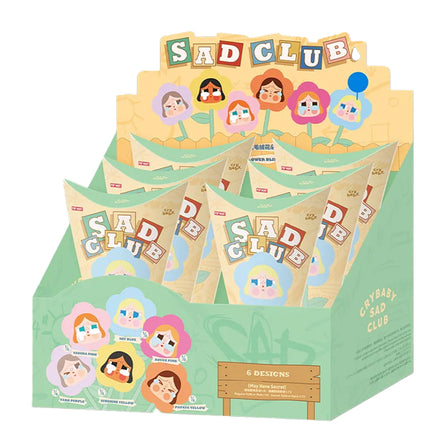 POP MART CryBaby Sad Club Series - Plush Flower Blind Box (O6 Blind Box)