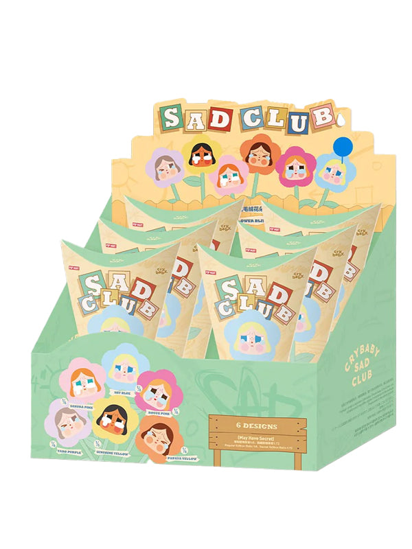 POP MART CryBaby Sad Club Series - Plush Flower Blind Box (O6 Blind Box)