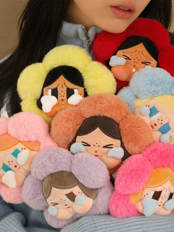 POP MART CryBaby Sad Club Series - Plush Flower Papaya Yellow