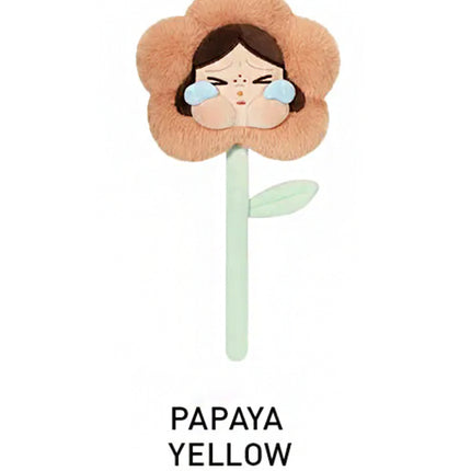 POP MART CryBaby Sad Club Series - Plush Flower Papaya Yellow