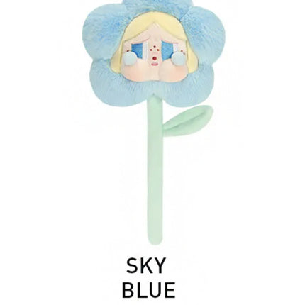 POP MART CryBaby Sad Club Series - Plush Flower Sky Blue