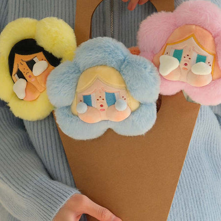 POP MART CryBaby Sad Club Series - Plush Flower Sky Blue