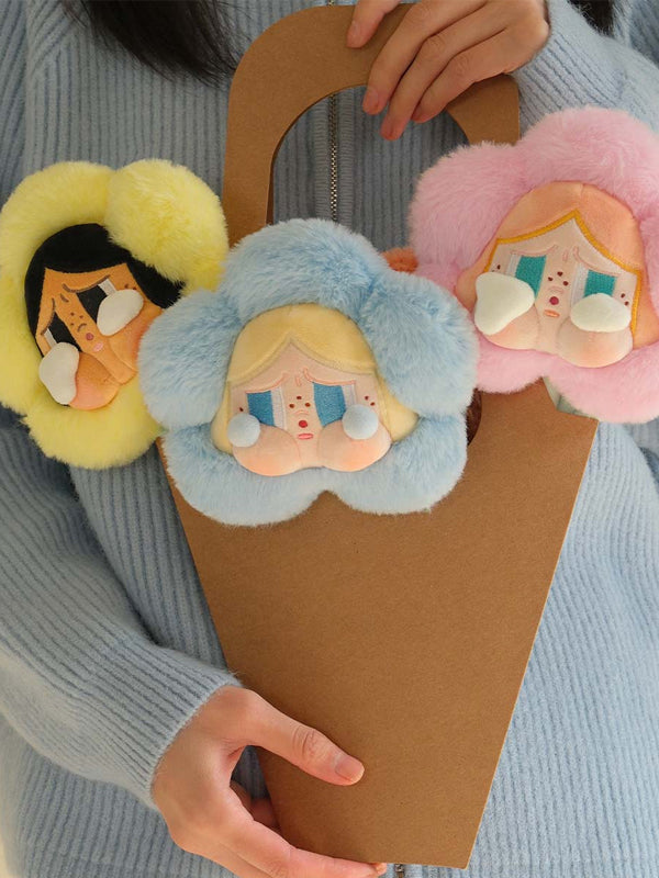 POP MART CryBaby Sad Club Series - Plush Flower Sky Blue
