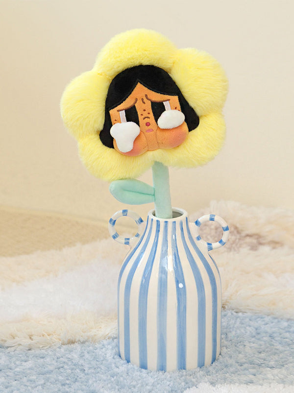 POP MART CryBaby Sad Club Series - Plush Flower Sunshine Yellow