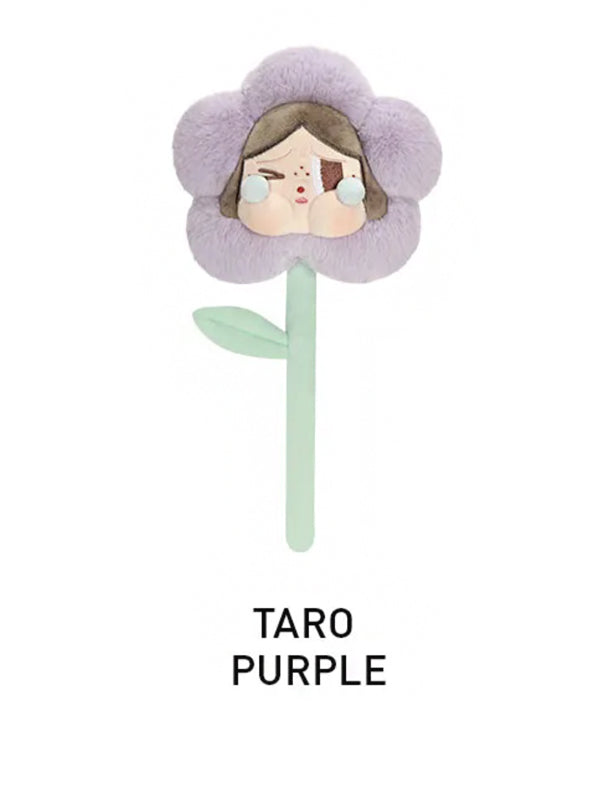 POP MART CryBaby Sad Club Series - Plush Flower Taro Purple