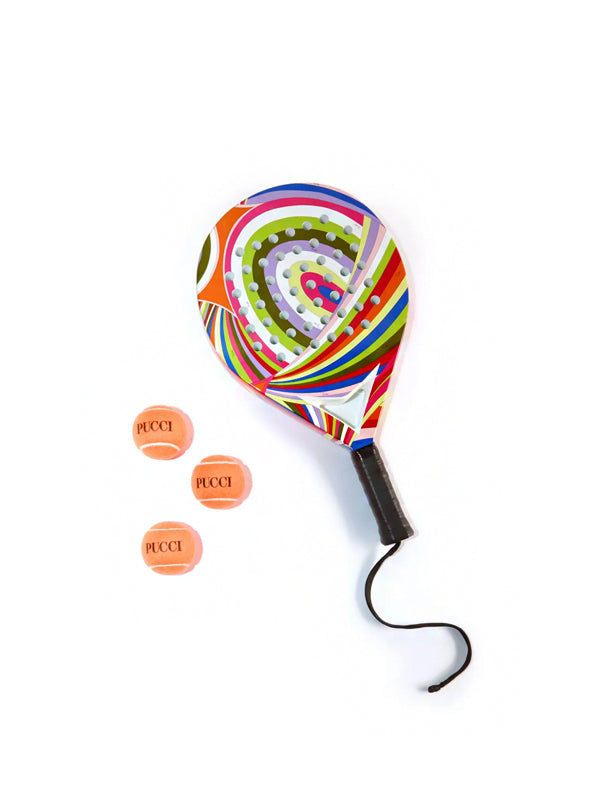 PUCCI Iride-print padel racket