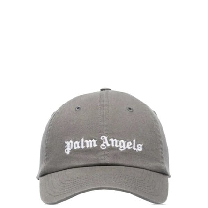 Palm Angels Embroidered Logo Cap Gray White