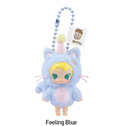 Pop Mart Baby Molly Pocket Friends Series Feeling Blue Vinyl Plush Pendant