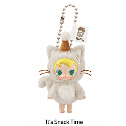 Pop Mart Baby Molly Pocket Friends Series It's Snack Time Vinyl Plush Pendant