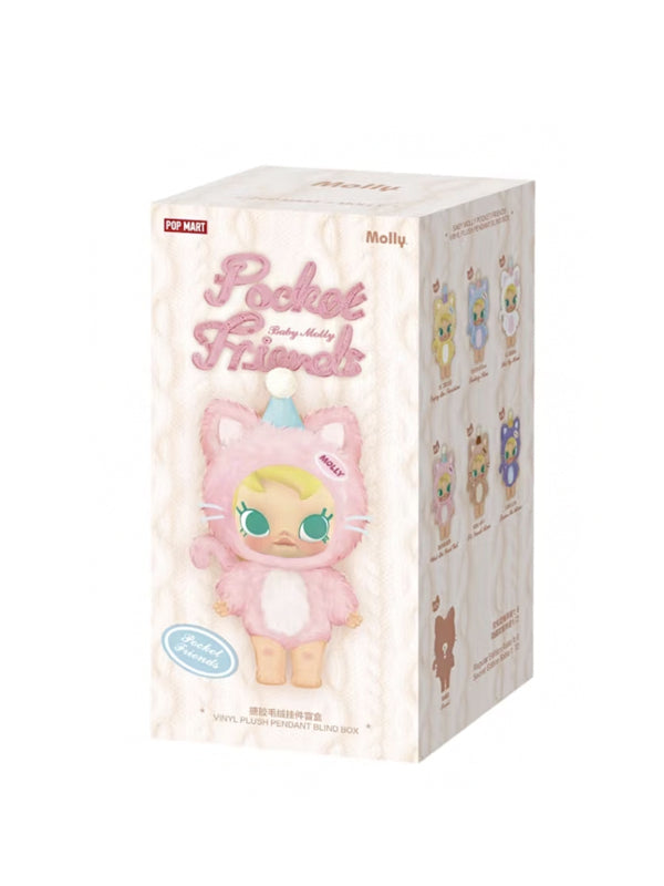 Pop Mart Baby Molly Pocket Friends Series Vinyl Plush Pendant Single Blind Box