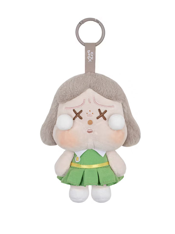 Pop Mart CRYBABY Sunset Concert Series Plush Pendant Dim Green