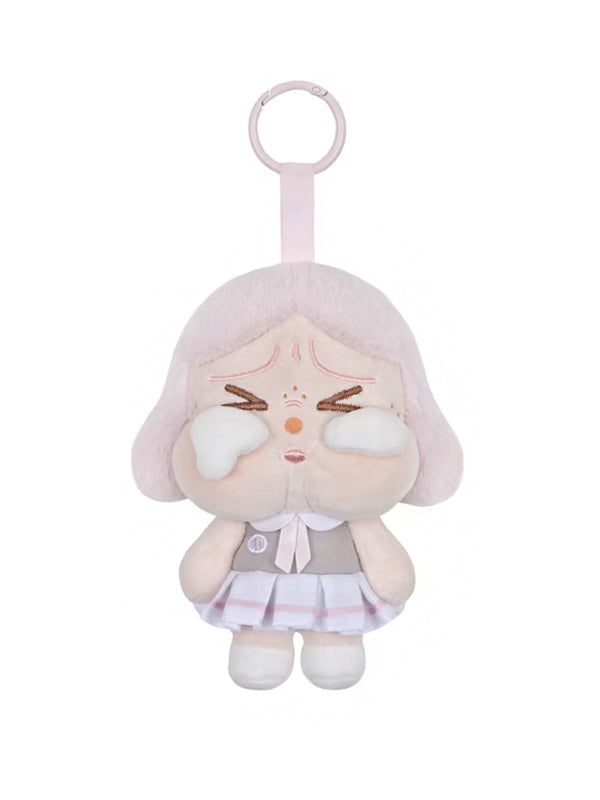 Pop Mart CRYBABY Sunset Concert Series Plush Pendant Pink Grey