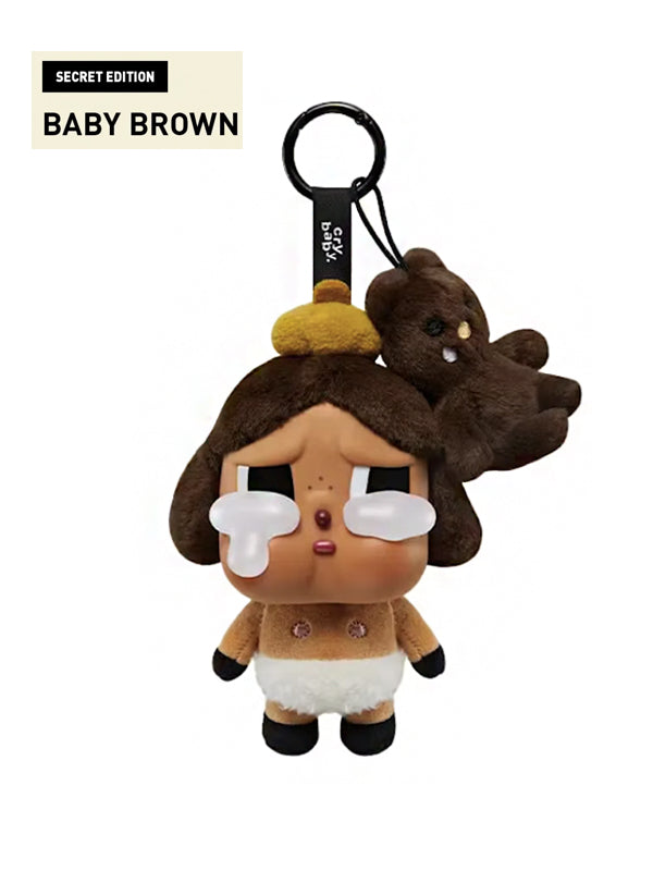 Pop Mart CryBaby Crying Again Series Baby Brown (Secret Edition) Vinyl Face Plush