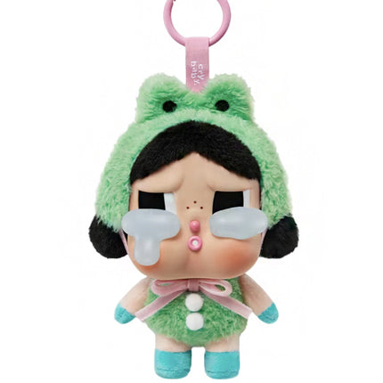 Pop Mart CryBaby Crying Again Series What A Frog Vinyl Face Plush